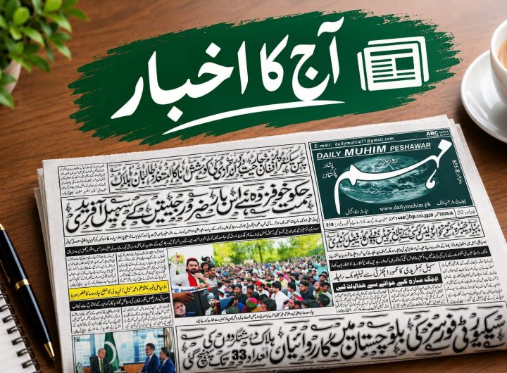 روزنامہ مہم پشاور کے 13 اکتوبر 2026 کے اخبار کا صفحہ اول