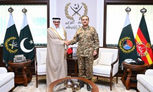 بحرین کے وزیر خارجہ کی فیلڈ مارشل عاصم منیر سے ملاقات