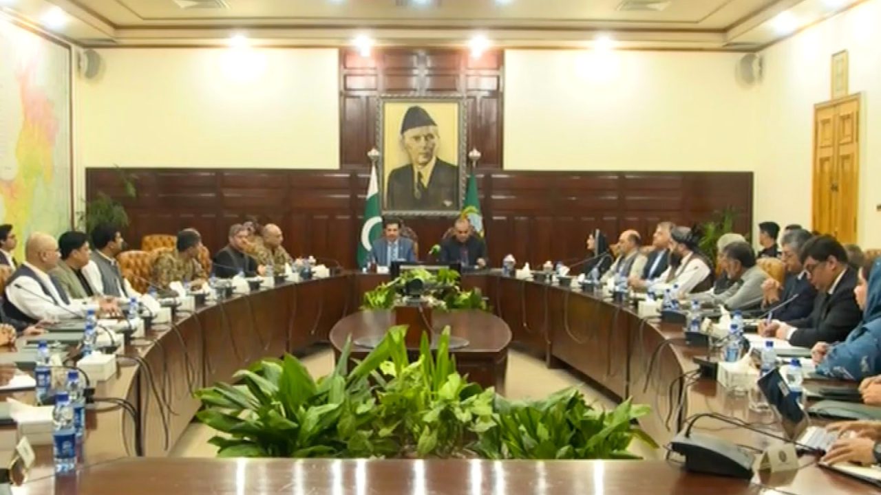 خیبر پختونخوا میں دہشت گردی کے خاتمے کے لیے صوبائی اپیکس کمیٹی کا اجلاس