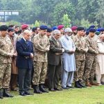 میجر حسنین شہزاد اور کیپٹن عبدالصمد کی نماز جنازہ چکلالہ گیریژن میں ادا