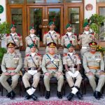 پاکستان ملٹری اکیڈمی کاکول میں پاسنگ آؤٹ پریڈ کے دوران کیڈٹس